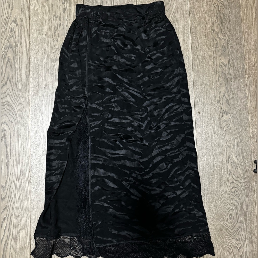 Vintage zadig and Voltaire zebra maxi skirt